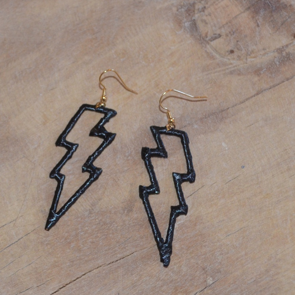 lightning strike earrings